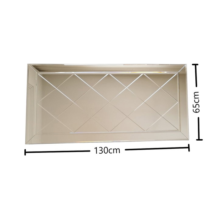 Hanah Home Espejo de Hotel A306Y Plateado